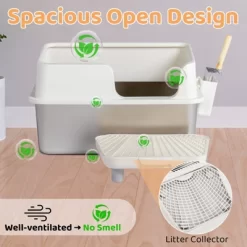 Phiestina Stainless Steel Cat Litter Box With Lid, Extra Large Pan With High Sides, Pedal Filter & Scoop, White 21 Phiestina Stainless Steel Cat Litter Box With Lid, Extra Large Pan With High Sides, Pedal Filter & Scoop, White -BlueBuffalo Sales Store GUEST 8613b37a d110 4eba 9c1c 43218d4bd873