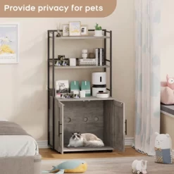 Cat Litter Box Enclosure, 2-in-1 Cat Litter Box Furniture Hidden With 2 Tier Storage Shelves And Doors, Wooden Cat Washroom Furniture -BlueBuffalo Sales Store GUEST 86b11a8a ba13 40f7 adac 899ab3b623fc