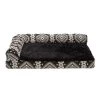 FurHaven Southwest Kilim Deluxe Chaise Lounge Cooling Gel Top Memory Foam Sofa Dog Bed