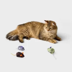 Skitter Mice Cat Plush Toy Set - 3pk - Boots & Barkley™