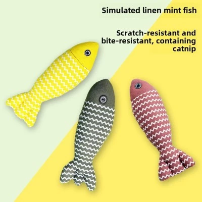 Chery Life 1 Piece Cat Toy Fish, Interactive Cat Toys Fish, Built In Catnip, For Indoor Kitty Exercise, (Random Color) 5 Chery Life 1 Piece Cat Toy Fish, Interactive Cat Toys Fish, Built In Catnip, For Indoor Kitty Exercise, (Random Color) - Image 5