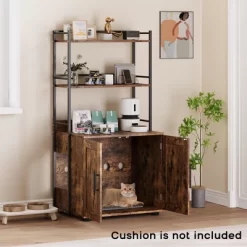 2-in-1 Cat Litter Box Enclosure With 3 Shelves And Door 11 2-in-1 Cat Litter Box Enclosure With 3 Shelves And Door -BlueBuffalo Sales Store GUEST 88f56a03 7964 4660 bca8 d8e5fe3237c3