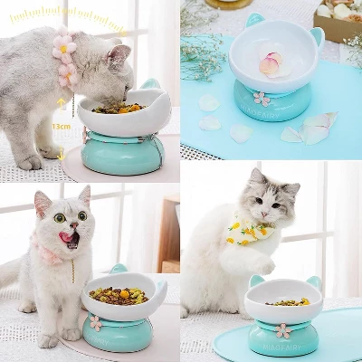 Fairyland™ - Ceramic Cat Bowl With Raised Stand, Cute Ear Design & Anti-Slip Base – Elevated Pet Food & Water Dish For Cats And Small Pets 5 Fairyland™ - Ceramic Cat Bowl With Raised Stand, Cute Ear Design & Anti-Slip Base – Elevated Pet Food & Water Dish For Cats And Small Pets - Image 5