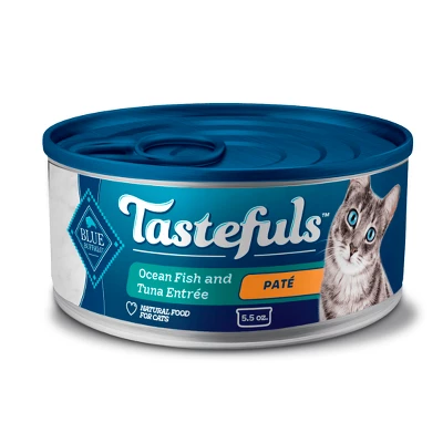 Blue Buffalo Tastefuls Natural Pate Wet Cat Food With Ocean Fish & Tuna Entrée - 5.5oz 10 Blue Buffalo Tastefuls Natural Pate Wet Cat Food With Ocean Fish & Tuna Entrée - 5.5oz - Image 10