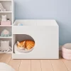 GDFStudio Hikaru Modern Multifunctional Wooden Cat Station