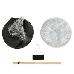 PawHut Pet Teepee Tent Cat Bed Dog House With Thick Cushion Chalkboard For Kitten And Puppy Up To 13lbs 28inch Gray -BlueBuffalo Sales Store GUEST 8c3ea993 f7f1 47df b90e 7dfb1d40b478