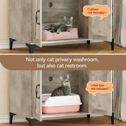 Cat Litter Box Enclosure With Shelves, Hidden Litter Box Cabinet With Open Compartment And Top Shelf -BlueBuffalo Sales Store GUEST 8c533d48 1e8f 4c4c aef3 460cd8ed3b03 3