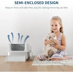 Cat Litter Box XXL Extra Large Litter Tray Pan For Big Cats With Platform Step, Removable Top, Non-Slip Bottom -BlueBuffalo Sales Store GUEST 8d1c74ff db52 41c7 97a4 6efa8db82ca9