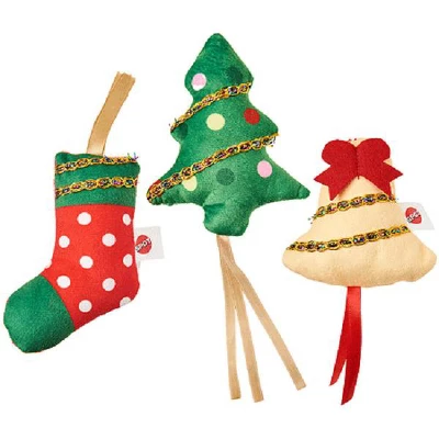 ETHICAL/SPOT Holiday Festive Christmas Catnip Cat Toy - Assorted 4" 1 Unit 4 ETHICAL/SPOT Holiday Festive Christmas Catnip Cat Toy - Assorted 4" 1 Unit - Image 4