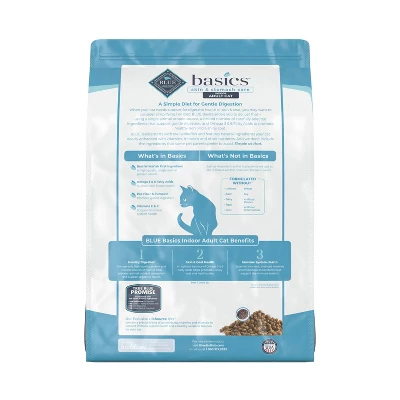 Blue Buffalo Basics Skin & Stomach Care Grain Free Natural Indoor With Fish & Potato Adult Dry Cat Food - 11lbs 2 Blue Buffalo Basics Skin & Stomach Care Grain Free Natural Indoor With Fish & Potato Adult Dry Cat Food - 11lbs - Image 2