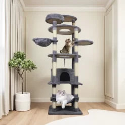 Whisen 78" Cat Tree Tower With Large Condo, Sisal Scratching Post, Hammock & Top Platform -BlueBuffalo Sales Store GUEST 8e8d5bcf e5eb 43a8 b015 dc22fd985b75