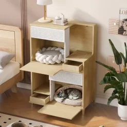 Akoasm Multi-Desigen Furniture Style Cat Litter Box House With Flip-Down Doors 15 Akoasm Multi-Desigen Furniture Style Cat Litter Box House With Flip-Down Doors -BlueBuffalo Sales Store GUEST 8e90be44 d598 46d4 9856 8dd9f9826fd9