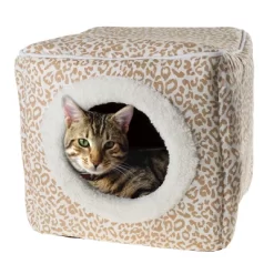 Pet Adobe Enclosed Cave Cat Bed - Tan And White -BlueBuffalo Sales Store GUEST 8ec2d901 5c34 4914 9562 325925b609e5