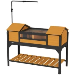 Resenkos Rabbit Hutch, Duck Cage Hutch,Rabbit Coop,Rabbit Cage W/ Run Feeding Trough Removable Tray Ramp Asphalt Roof, White -BlueBuffalo Sales Store GUEST 8ee9b0e6 fc93 4e19 a2af b7874eb846db