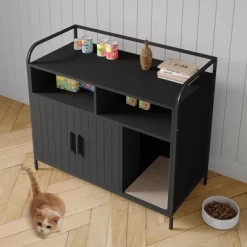 Cat Litter Box Enclosure With Metal Frame And Dual Storage Shelves 12 Cat Litter Box Enclosure With Metal Frame And Dual Storage Shelves -BlueBuffalo Sales Store GUEST 907cd8a1 b58e 4d3b a39c 8f90e0b41f97 1