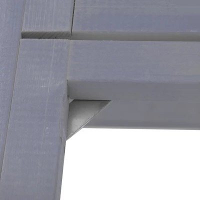 DOMETOUR Wooden Cat Enclosure With 6 Jumping Platforms, 2 Cat Condos, Cat Bridge And Scratching Board 12 DOMETOUR Wooden Cat Enclosure With 6 Jumping Platforms, 2 Cat Condos, Cat Bridge And Scratching Board - Image 12