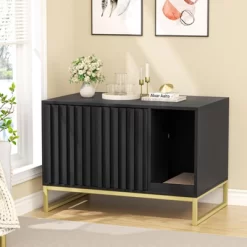 Modern Cat Litter Box Enclosure Furniture With Scratch Pad, Cat Washroom House -BlueBuffalo Sales Store GUEST 919c969a 5826 459b b444 0fb6369fb076