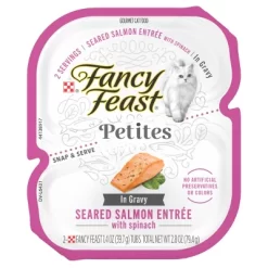 Fancy Feast Petites Seared Salmon, Fish & Seafood Flavor With Spinach In Gravy Wet Cat Food - 2.8oz -BlueBuffalo Sales Store GUEST 91aac737 aac9 4fce 86e4 fe1908bb8d95