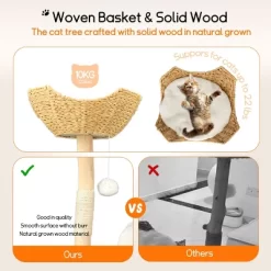 Artloge 47" Tall Sturdy Cat Tree Tower Multi-Level Play Activity Center Luxury Cats House With Cozy Condo & Scratching Post & Toy Ball -BlueBuffalo Sales Store GUEST 932fdd6f befc 4890 94f0 0609e4fa3a03