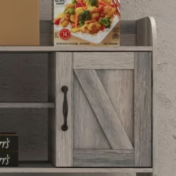 51.1" Large Wooden Cat Litter Box Enclosure | Storage Shelves | Hidden Design | Modern Indoor Cat Cabinet For Organized Storage & Odor Control -BlueBuffalo Sales Store GUEST 93431740 a53f 4e90 b71c 8eeba711d16e