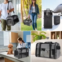 Unique Bargains Breathable Mesh Design Pet Carrier Grey 1 Pc -BlueBuffalo Sales Store GUEST 93b0913a b227 4011 88a0 ef7dba614c1e