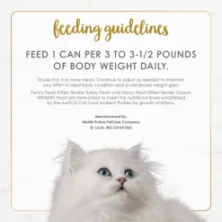 Purina Fancy Feast Kitten Classic Paté Variety Pack Turkey & Fish Flavor Wet Cat Food Cans For Kittens - 3oz/12ct -BlueBuffalo Sales Store GUEST 93b656bc 530f 4c11 9d43 21fd29f9cdc2