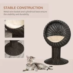 27in Rattan Wicker Elevated Cat House Kitty Scratch House Pet Bed W/ Cushion -BlueBuffalo Sales Store GUEST 93cd7c9f f720 4981 9b6b 37555324085b
