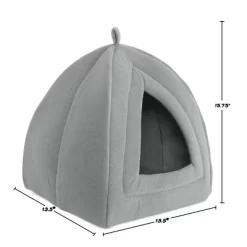 Pet Adobe Igloo Style Pet Tent For Cats, Gray