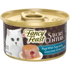 Purina Fancy Feast Savory Centers Paté With Tuna And A Gourmet Gravy Center Wet Cat Food - 3oz/24pk -BlueBuffalo Sales Store GUEST 947f48bf 10df 4bcc b05f 7f7f0056a186