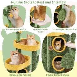 Yaheetech 48.5inch Oasis-themed Cat Tree Cat Tower, Green 9 Yaheetech 48.5inch Oasis-themed Cat Tree Cat Tower, Green -BlueBuffalo Sales Store GUEST 95e42fb4 b52e 4c7e 9847 86f99b04d86e