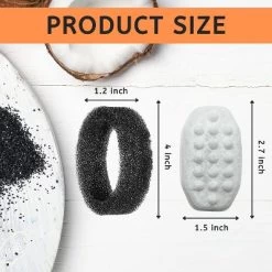 Nispira Water Filter Replacement For Rellaty Neareal Cat Drinking Water Fountain 108oz/ 3.2L Automatic Stainless Steel For Pet Dog, 24 Packs