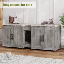 Gaomon Litter Box Enclosure With Double Room,Cat Hidden Litter Box Enclosure Furniture For 2 Cats With Double Room, Cat House -BlueBuffalo Sales Store GUEST 96a2e28b d8d9 4970 b74c 3b658d016fd0
