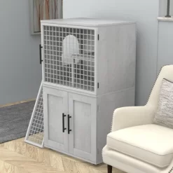 Cat Litter Box Enclosure, Double Layer Hidden Cat Washroom With Sturdy Ladder, Villa Cat Cabinet For Indoor Cats -BlueBuffalo Sales Store GUEST 97a56900 b713 41f7 8d34 f87af288206e