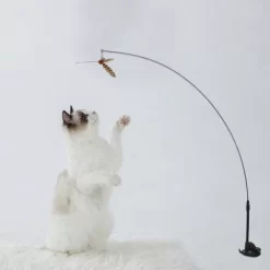 Unique Bargains Cat Plaything Replacement Rod 5 Pcs