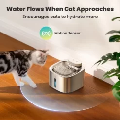 Oneisall PW04 Wireless Cat Fountain: 3.5L Stainless Steel, Battery Operated, Cordless, Rechargeable – Pet Water Dispenser（w/3Filters) -BlueBuffalo Sales Store GUEST 9b1863b9 696e 4150 856e 518ea13eb436