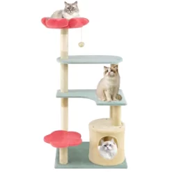 Tangkula 49" Flower Pink Cat Tree W/Flower-shaped Soft Perch Sisal Scratching Posts -BlueBuffalo Sales Store GUEST 9b1edeff 09a4 498d 86fc 06e385ff303f
