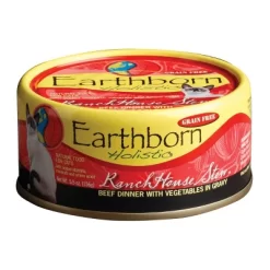 Earthborn Holistic RanchHouse Stew Grain-Free Moist Canned Cat Food - (5.5 Oz) Pack Of 24
