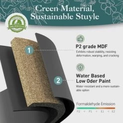 LOVMOR Vintage Small Storage Cabinet With Pet Bed, Hidden Cat Litter Box W/ Drawer & Semi-Open Space -BlueBuffalo Sales Store GUEST 9c995fc8 c201 4f24 a90b 4d789c965290