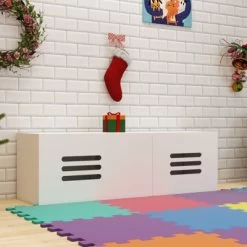 Chery Life White 59.05"L X 17.71"W X 18.89"H Modern Wooden Cat Box Furniture With Double Room, Giving Cats The Greatest Privacy Space -BlueBuffalo Sales Store GUEST 9cae73a7 9917 432d 8aa2 c8b9397e88e1