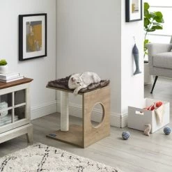 Sam's Pets Sheree 17" Cat Tree In Light Brown -BlueBuffalo Sales Store GUEST 9ccdcb40 64d4 481d 85e6 c4ab96726457