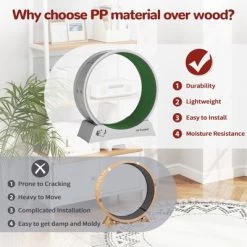 Sandinrayli Cat Wheel For Indoor Cats Exercise Running Wheel Cat Treadmill With Brake & Carpeted Runway -BlueBuffalo Sales Store GUEST 9d416e73 5c74 4c59 836e 8da78c0e84eb