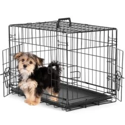 Double - Door Dog Cage - Enhanced Metal Folding Pet Cage -BlueBuffalo Sales Store GUEST 9dbab420 bf44 4550 986c 80143be48814