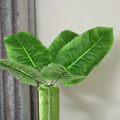 MaseiKar 56" Cat Tree For Indoor Cats With Hammock,Cat Tower With Scratching Post, Platforms,Play Ball And Anti-tipping Device, For Indoor Cats, Green 6 MaseiKar 56" Cat Tree For Indoor Cats With Hammock,Cat Tower With Scratching Post, Platforms,Play Ball And Anti-tipping Device, For Indoor Cats, Green - Image 6