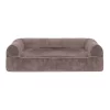 FurHaven Faux Fur & Velvet Cooling Gel Top Sofa Dog Bed