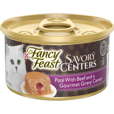 Purina Fancy Feast Savory Centers Paté Gourmet Wet Cat Food With Beef And A Gourmet Gravy Center - 3oz 7 Purina Fancy Feast Savory Centers Paté Gourmet Wet Cat Food With Beef And A Gourmet Gravy Center - 3oz - Image 7