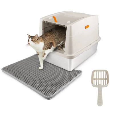 All For Paws Allforpaws Cat Litter Box Hooded Stainless Steel Base 16 All For Paws Allforpaws Cat Litter Box Hooded Stainless Steel Base - Image 16