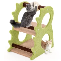 Costway 2-Tier Dinosaur Cat Tree Tower With Rotating Scratching Sisal Ball Climbing Rods -BlueBuffalo Sales Store GUEST a0c2928e 786e 47ef b5f4 94c3d529a600