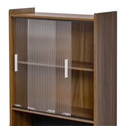 Gulches Mid-Century Modern Walnut Vintage Multi-use Cabinet With Cat Scratcher Bed Cat Friendly Furniture -BlueBuffalo Sales Store GUEST a0cf28fe f0bf 4b23 9780 0cf7dc00abc2
