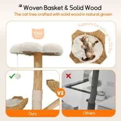 Artloge 2/3Tiers Wooden Cat Climbing Tree Indoor Cat Tree Activity Tower Cozy Kitten Play House With Plush Cushion & Sisal Scratch Post & Dangling Toy -BlueBuffalo Sales Store GUEST a10b3473 6a49 4c19 99d1 92179156c3fe