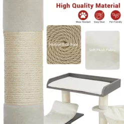 Cat Tree With Toy, Cat Tower Condo For Indoor Cats Features Scratching Post -BlueBuffalo Sales Store GUEST a1919f72 3c20 4cf8 9725 03b79a78a9a1